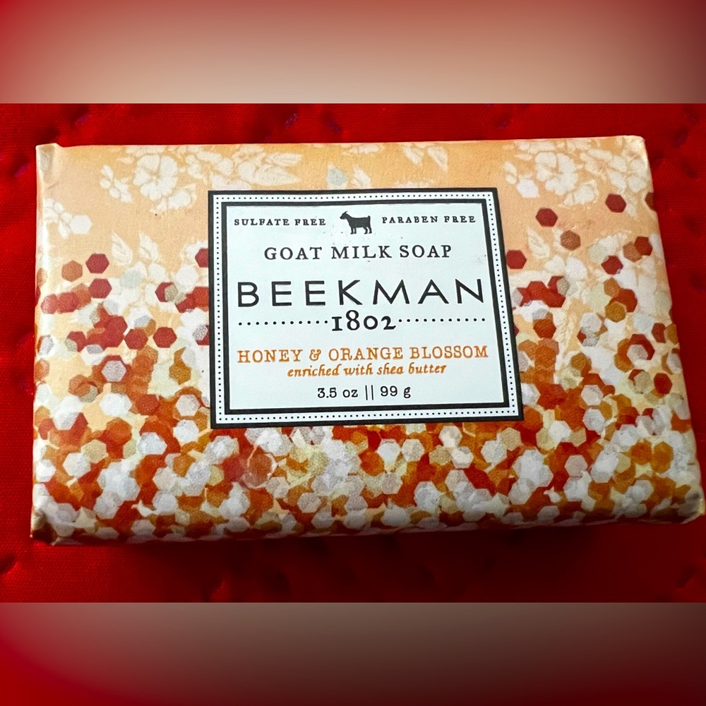 Beekman 1802 Goat Milk Soap Honey & Orange Blossom set of 4 - 3.5 ounce bars